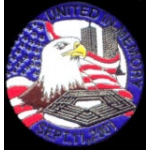 911 PIN UNITED IN MEMORY HAT LAPEL PIN